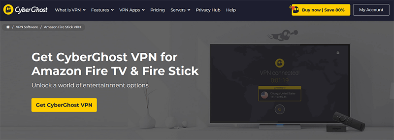 CyberGhost on Amazon Fire TV