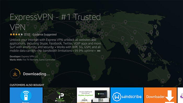 Installation of ExpressVPN on Fire TV