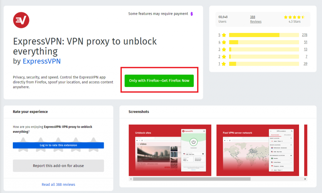 add cyberghost vpn extension to firefox browser