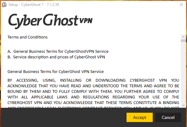 cyberghost chrome extension server option