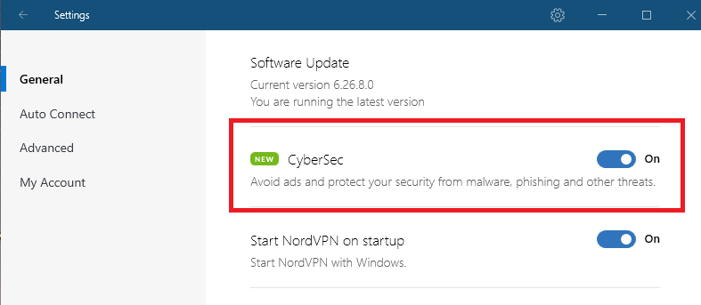 NordVPN CyberSec