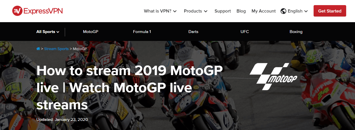 ExpressVPN MotoGP