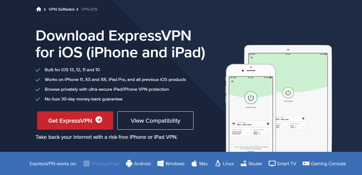 ExpressVPN iPad