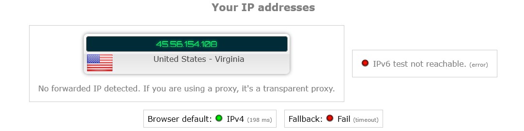 ExpressVPN masked IP address