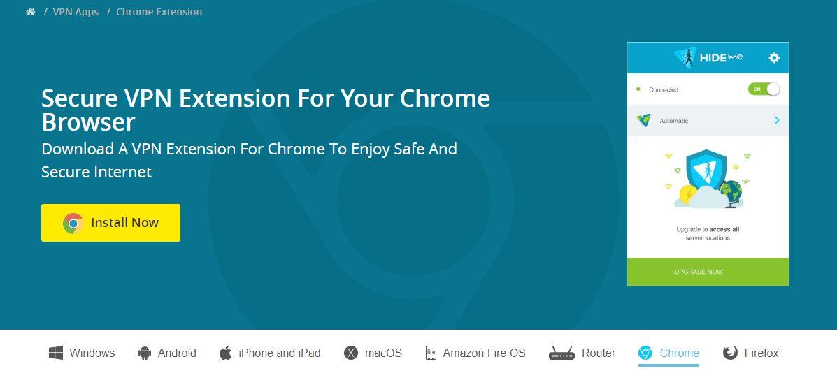 Hide.me Chrome