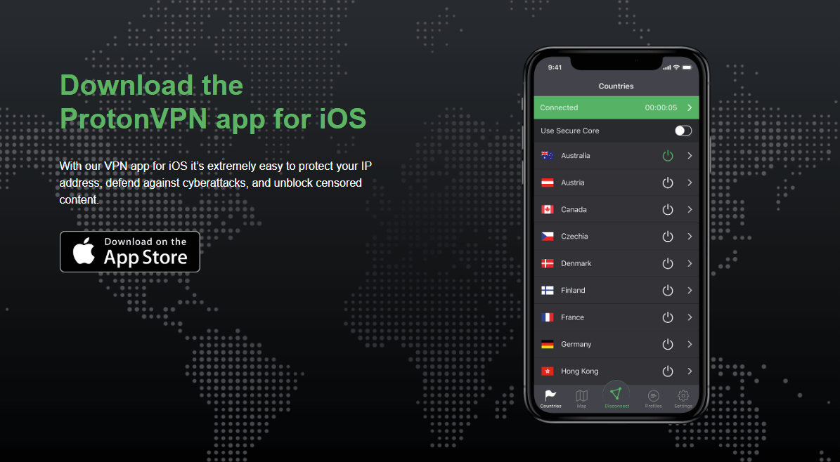 ProtonVPN iPhone