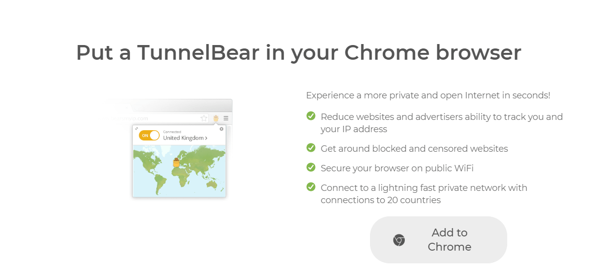 tunnelbear extension chrome