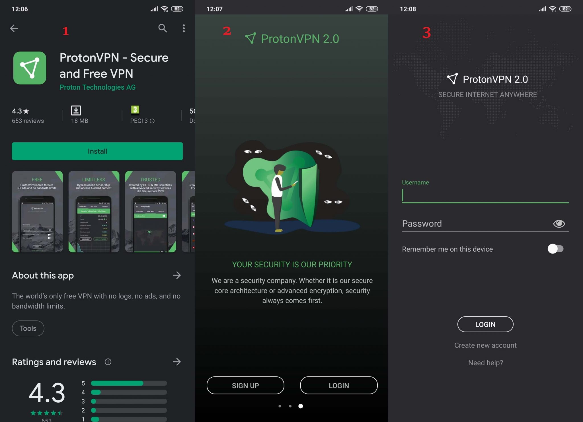 ProtonVPN Free 3.1.0 for ios download free