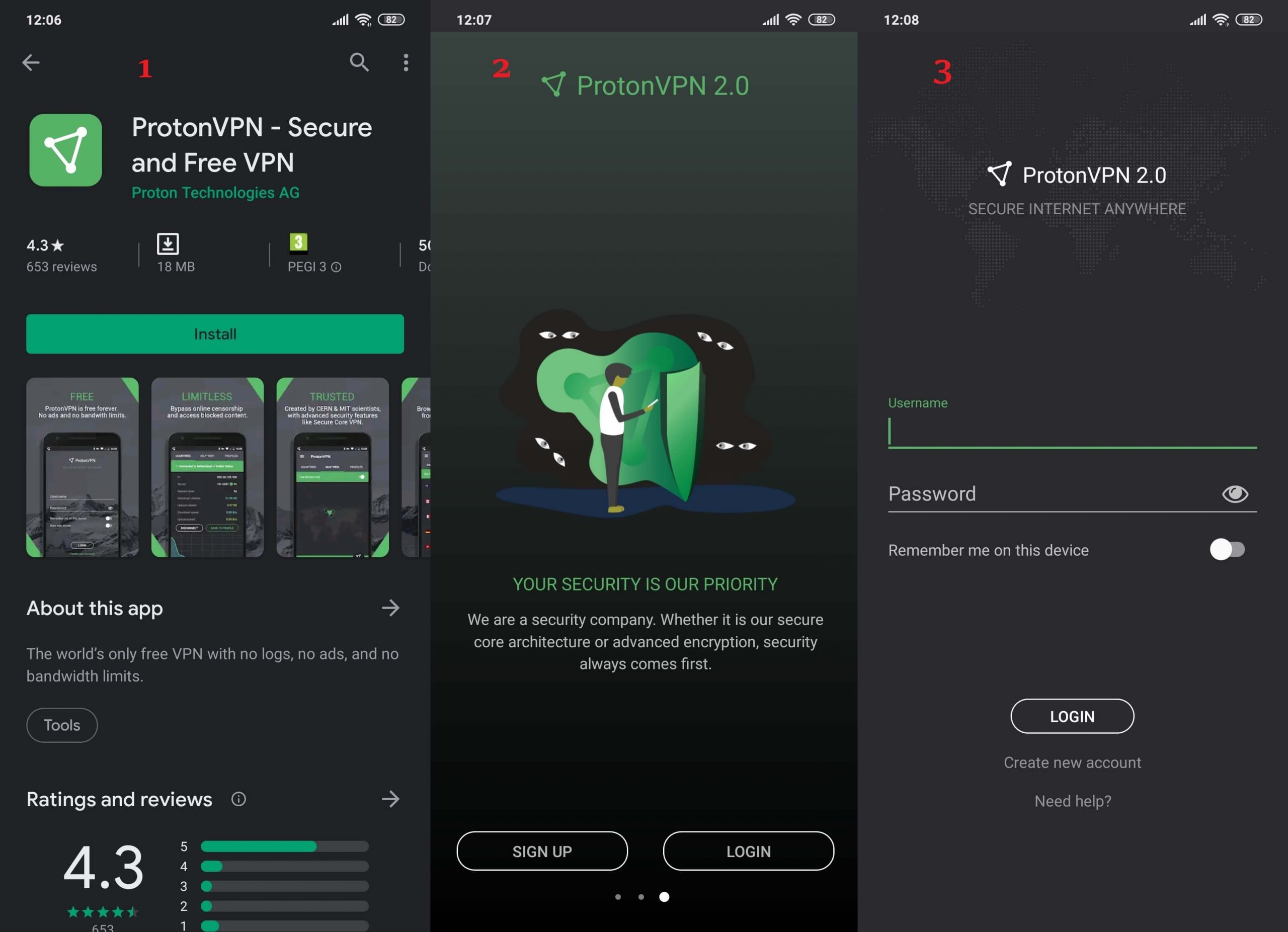 protonvpn install