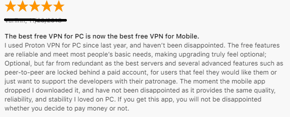 Apple Store ProtonVPN