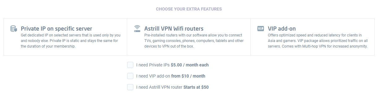 Astrill VPN Special Features