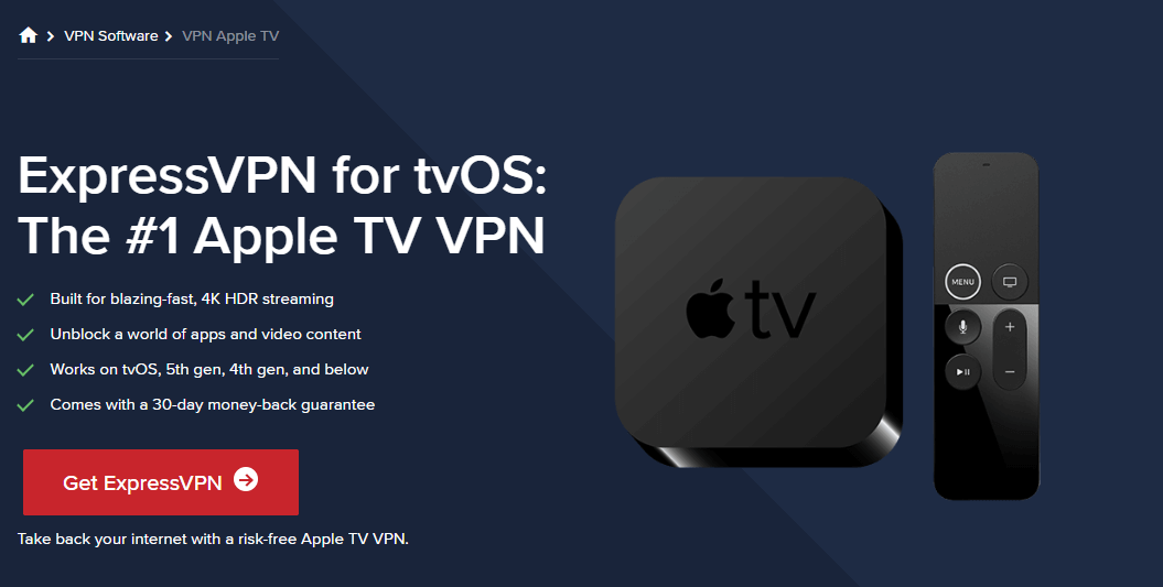 Как настроить vpn на apple tv