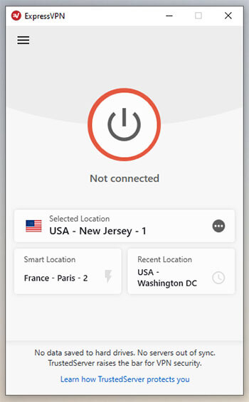 ExpressVPN app not connected