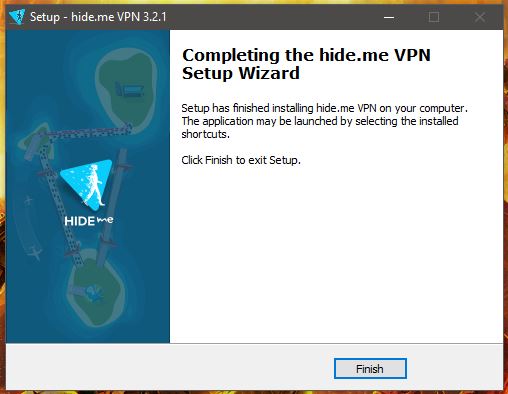 Hide.me Windows Installation 2
