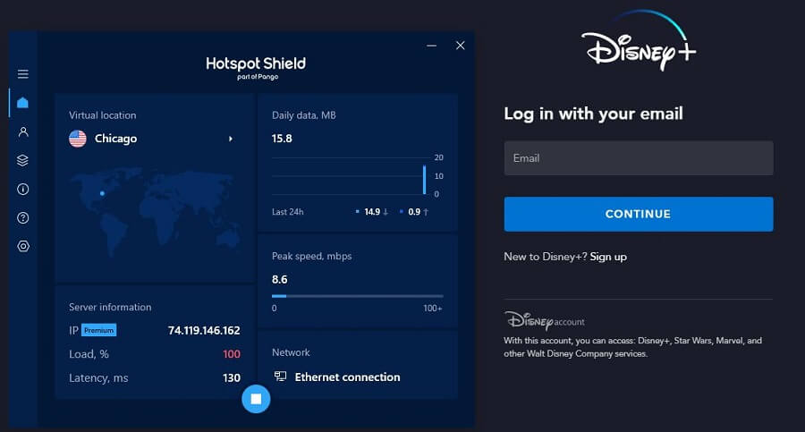 Hotspot Shield Disney+