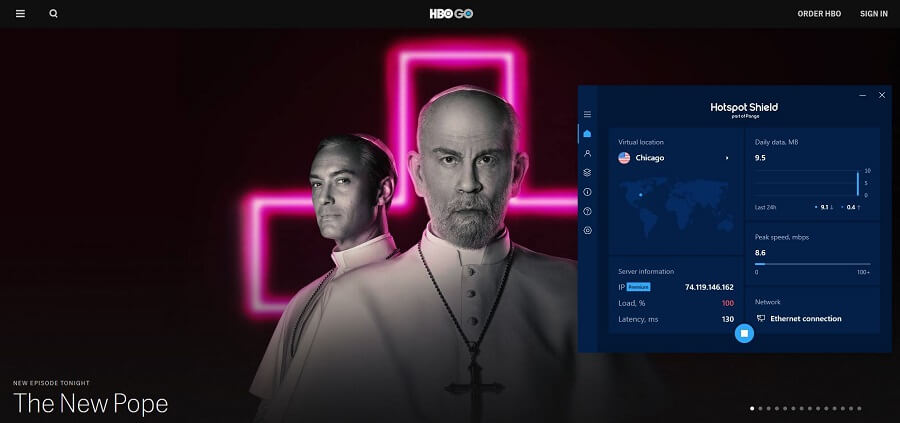 Hotspot Shield HBO GO