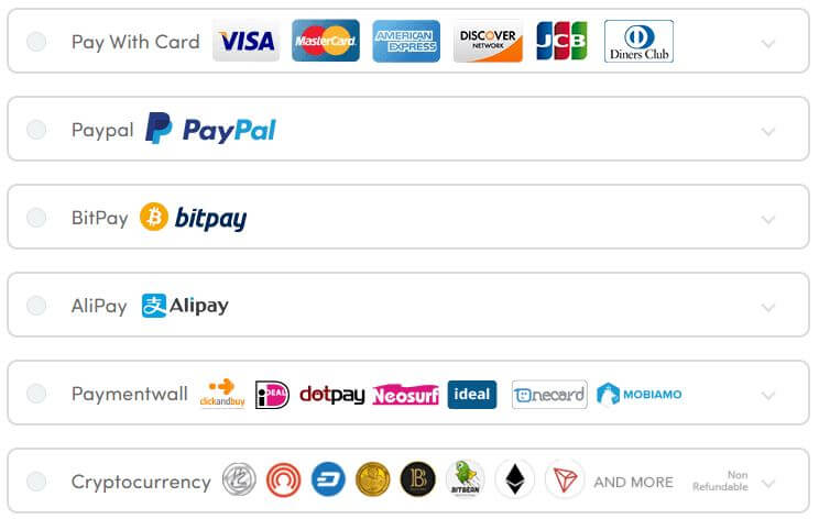 Ivacy Payment Methods