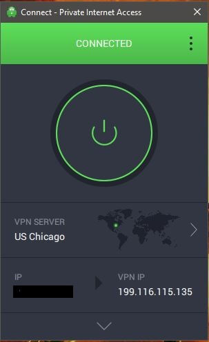 PIA Windows App Connected
