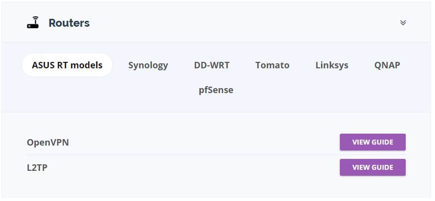 PrivateVPN Routers