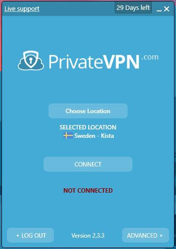 PrivateVPN Windows App 1