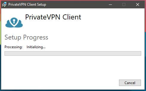 PrivateVPN Windows Installation 2