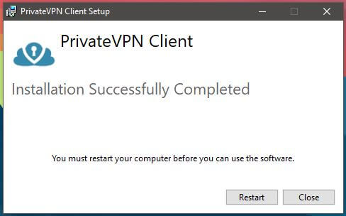 PrivateVPN Windows Installation 3