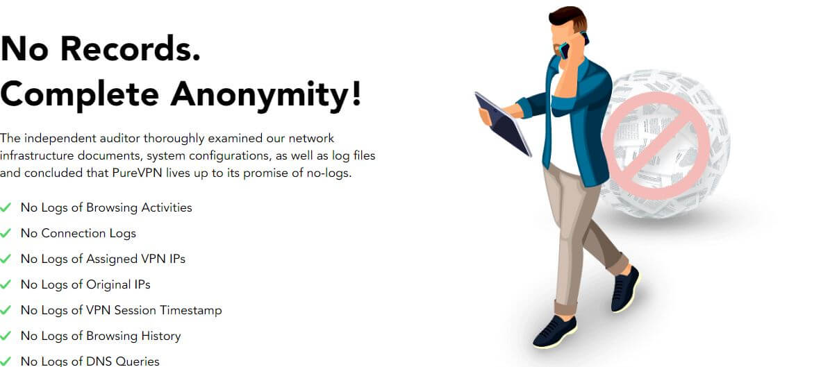 PureVPN Zero Log