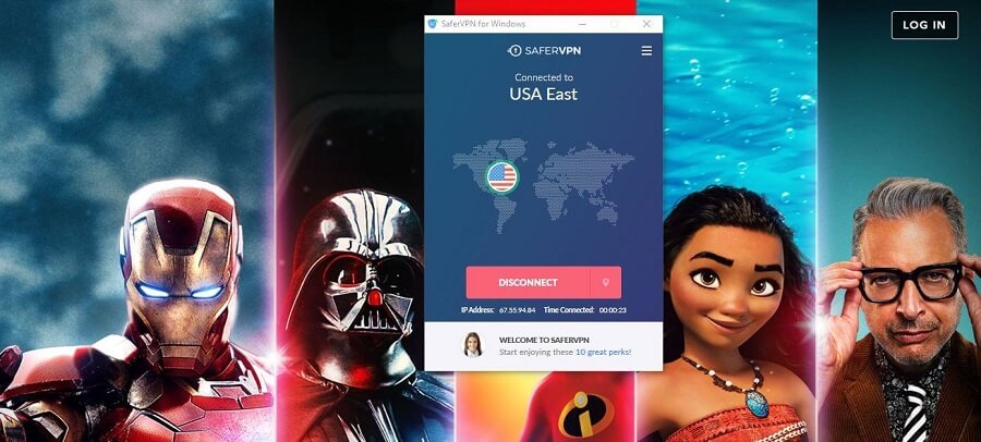 SaferVPN Disney+