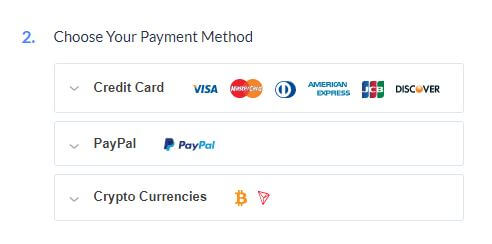 SaferVPN Payment Methods