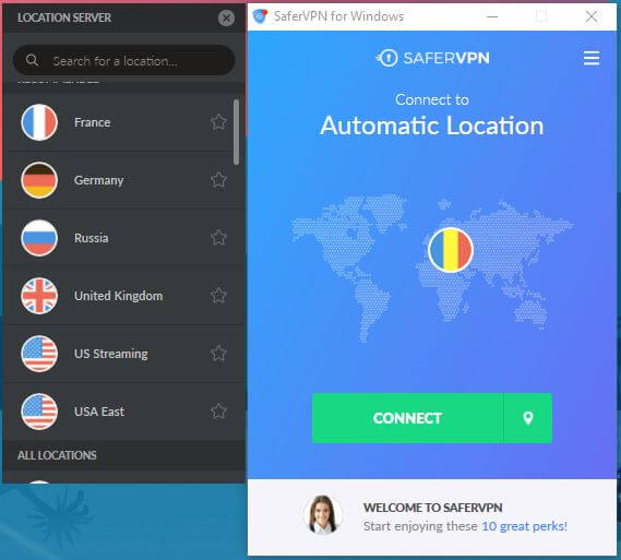 SaferVPN Windows App 3