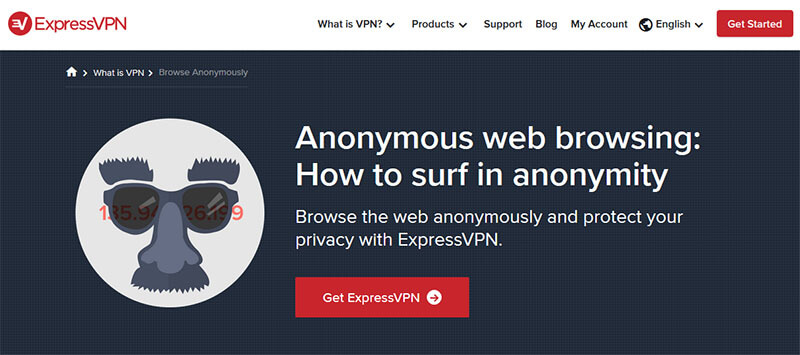 Stay anonymous with ExpressVPN