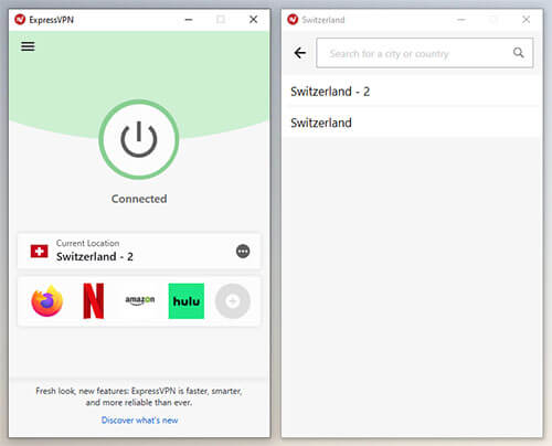 Swiss server ExpressVPN