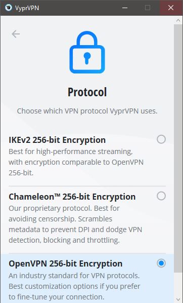 VyprVPN Chameleon