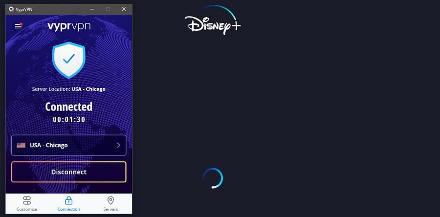 VyprVPN Disney+