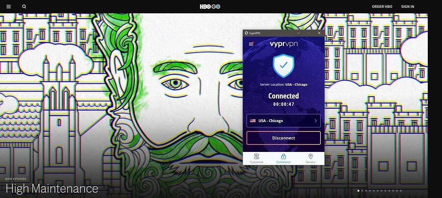 VyprVPN HBO GO