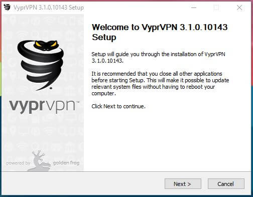 VyprVPN Windows Installation 1