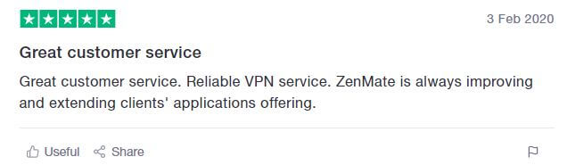 ZenMate TrustPilot