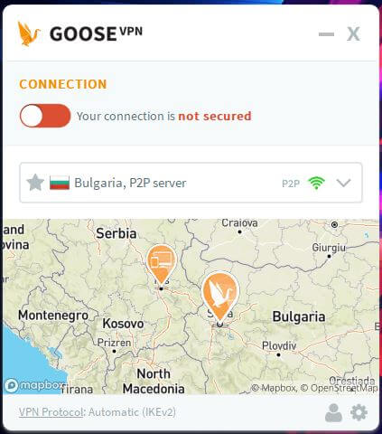 Goose VPN Windows App 2