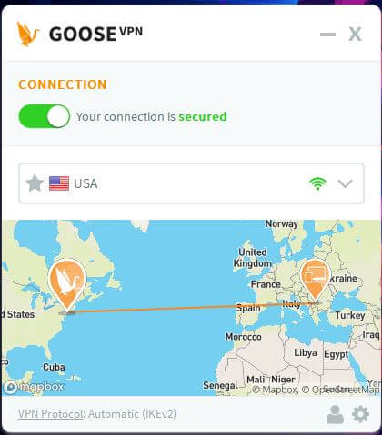 Goose VPN Windows App 4