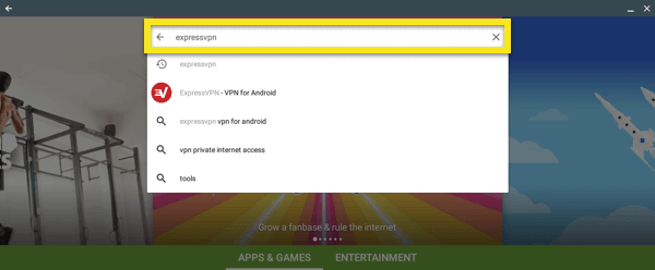 Install ExpressVPN Chromebook