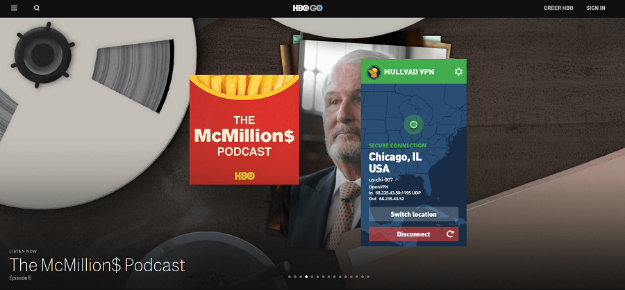 Mullvad HBO GO