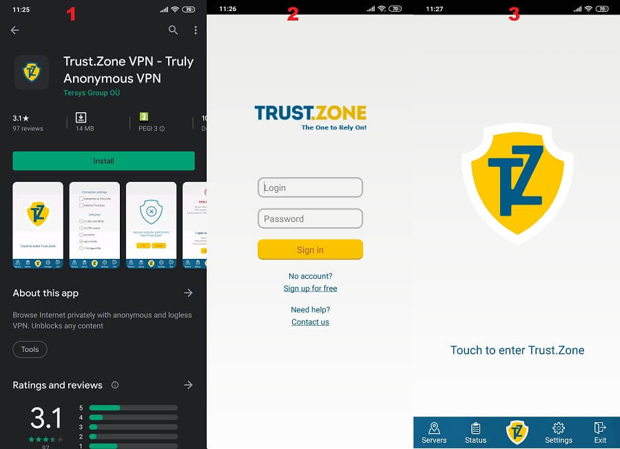 trust zone client for mac