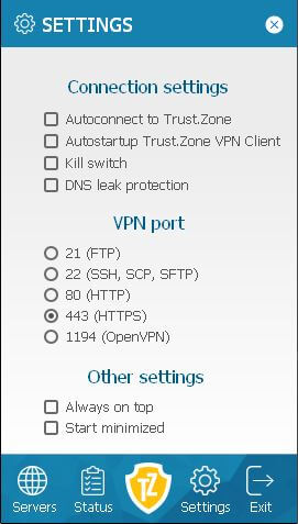 Trust.Zone No Special Functionalities