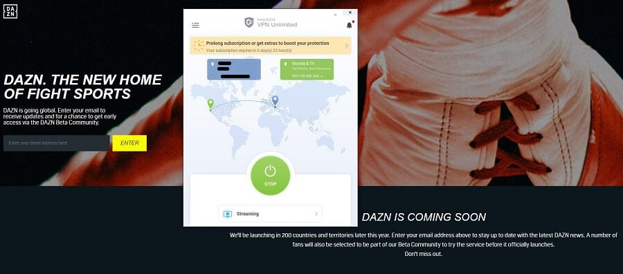 VPN Unlimited DAZN