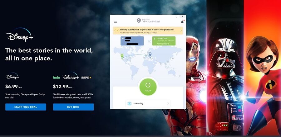 VPN Unlimited Disney+