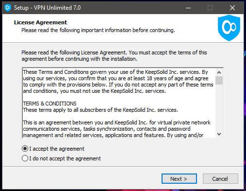 VPN Unlimited Windows Setup 1