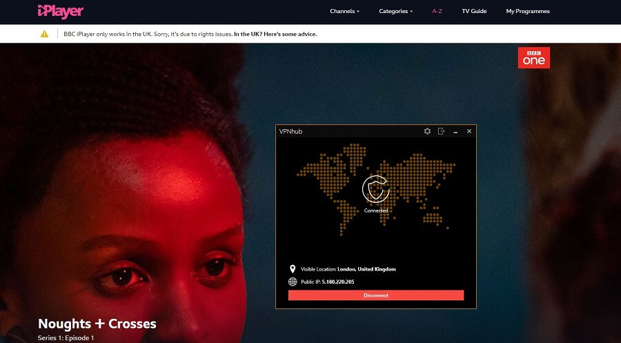 VPNhub BBC iPlayer