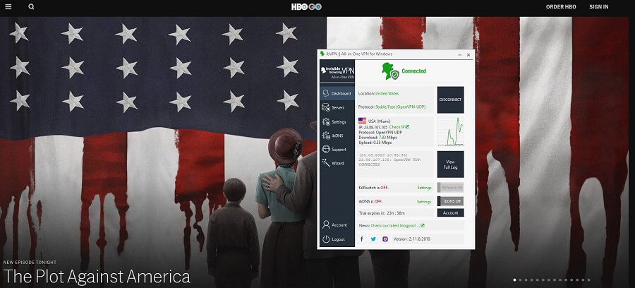 ibVPN HBO GO
