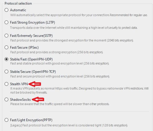 ibVPN Special Protocols