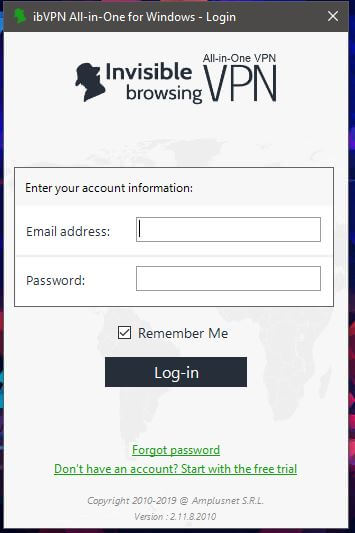 ibVPN Windows App 1